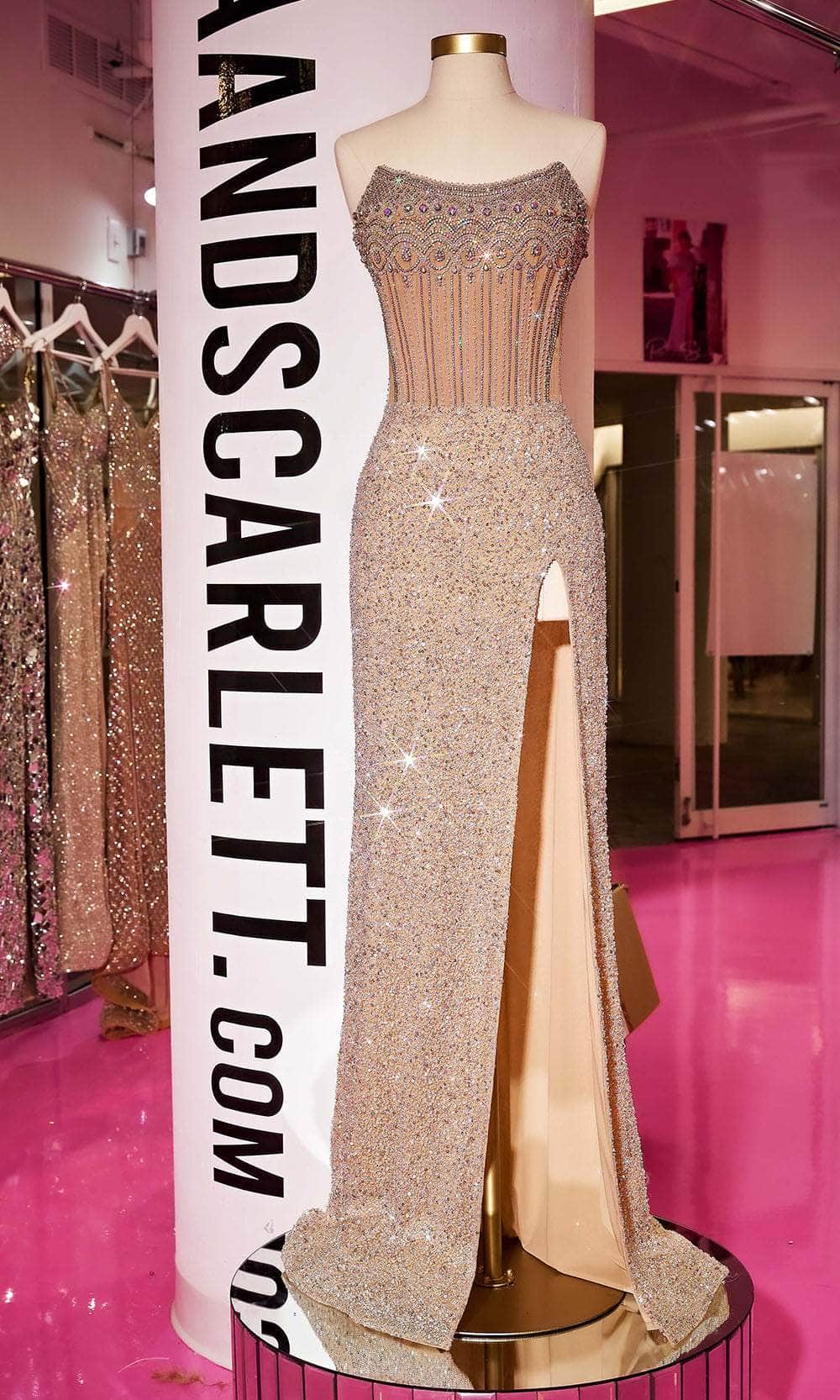 Portia and Scarlett PS24877C - Embellished Corset Evening Gown Special Occasion Dress