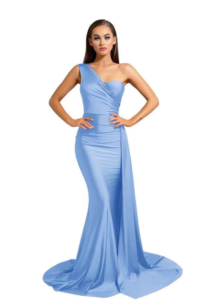 portia and scarlett one shoulder dress Portia and Scarlett One Shoulder Jersey Prom Dress PS24051X