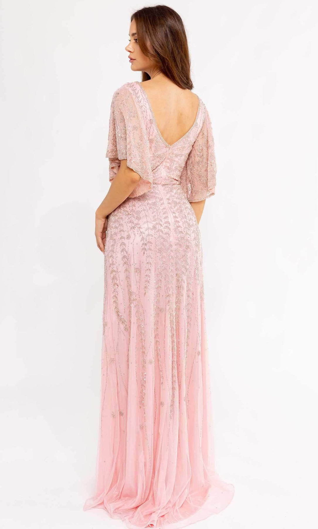 Primavera Couture 13101 - Flutter Sleeve Embroidered Gown Mother Of The Bride Dresses