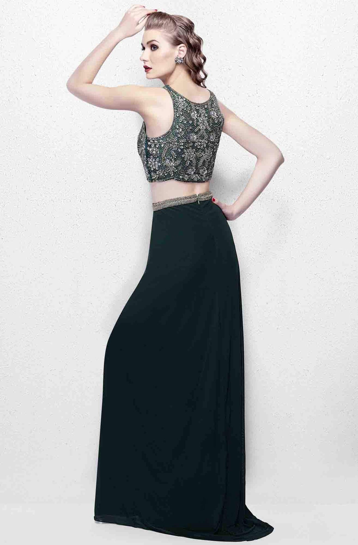 Primavera Couture - 3063 Two-Piece Beaded Bateau Evening Gown Evening Dresses