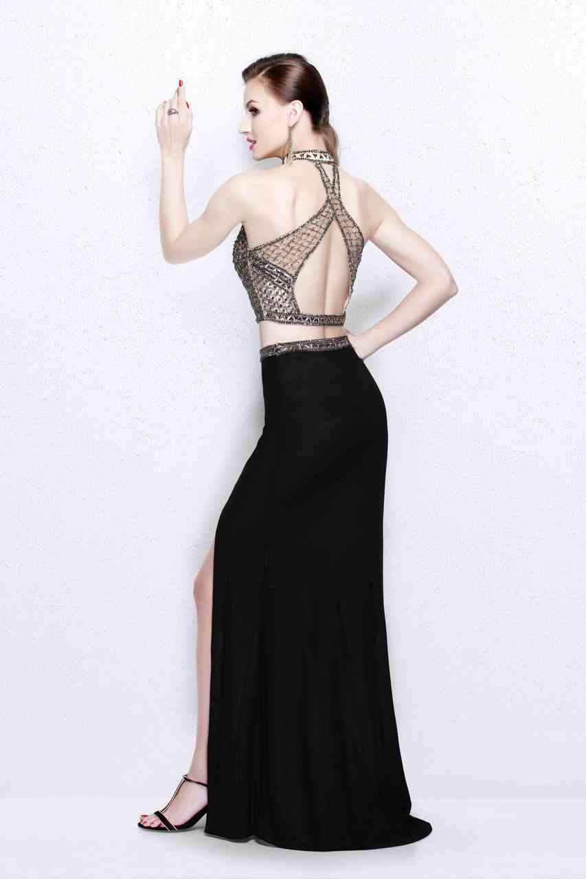 Primavera Couture - Gorgeous High Illusion Two-Piece Sheath Gown 1857 Special Occasion Dress