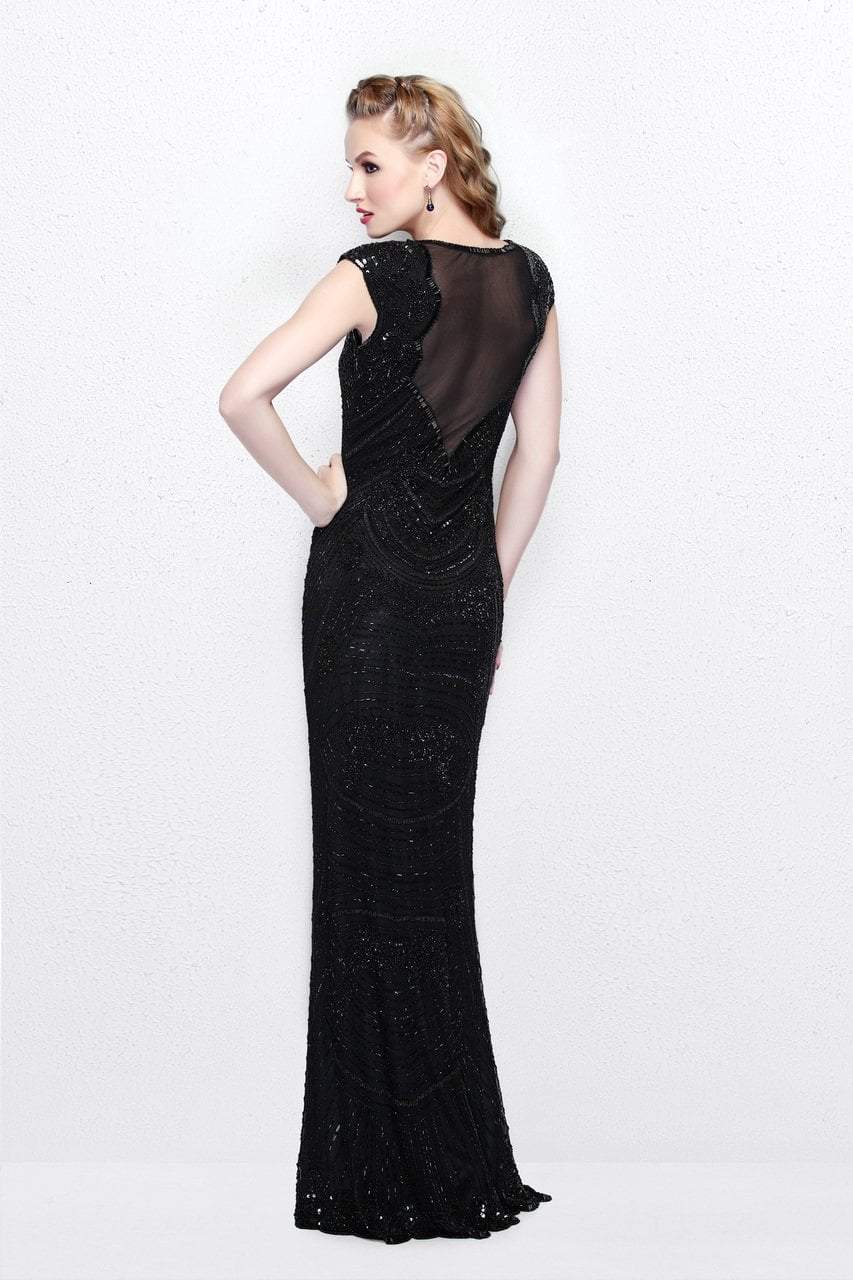 Primavera Couture - Statuesque Scalloped Sweetheart Illusion Sheath Gown 1681 Special Occasion Dress