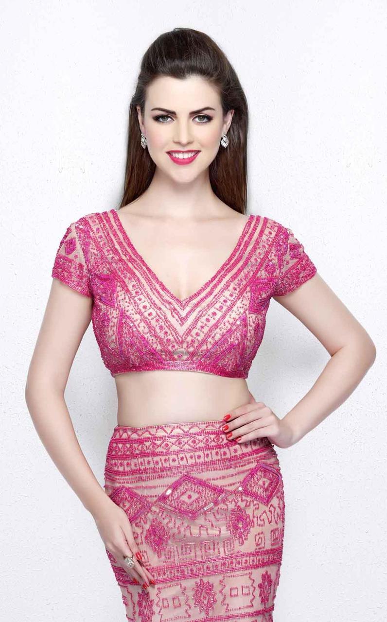 Primavera Couture - Two Piece V-Neck Long Dress 1864 Special Occasion Dress