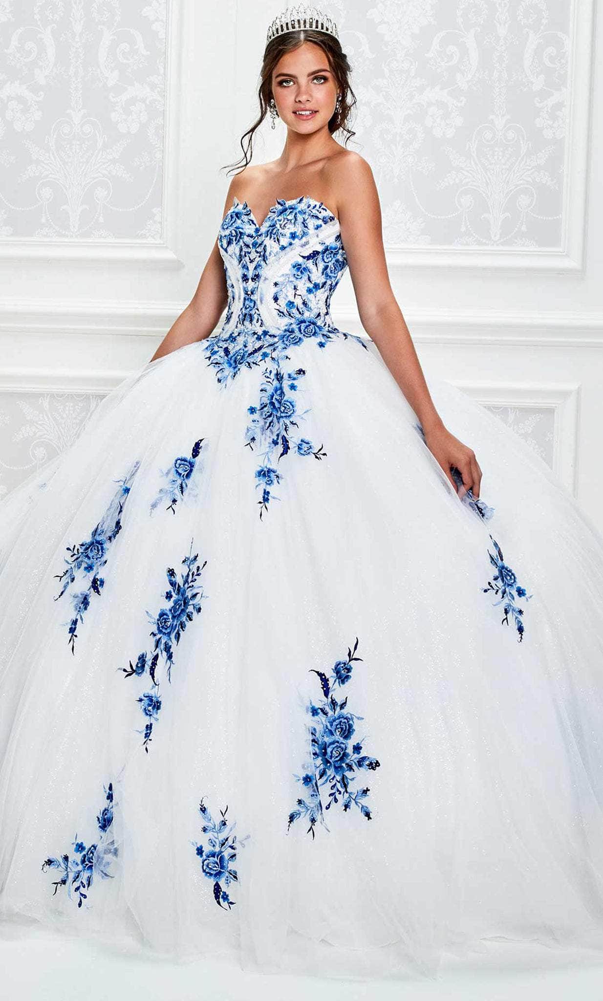 Combination Dark Blue And White Dress Ariel Gown White And Royal Blue Tulle Ball Gown Mia Combination Dark Blue And White Dress Ariel Gown White And Royal Blue Tulle Ball Gown Mia