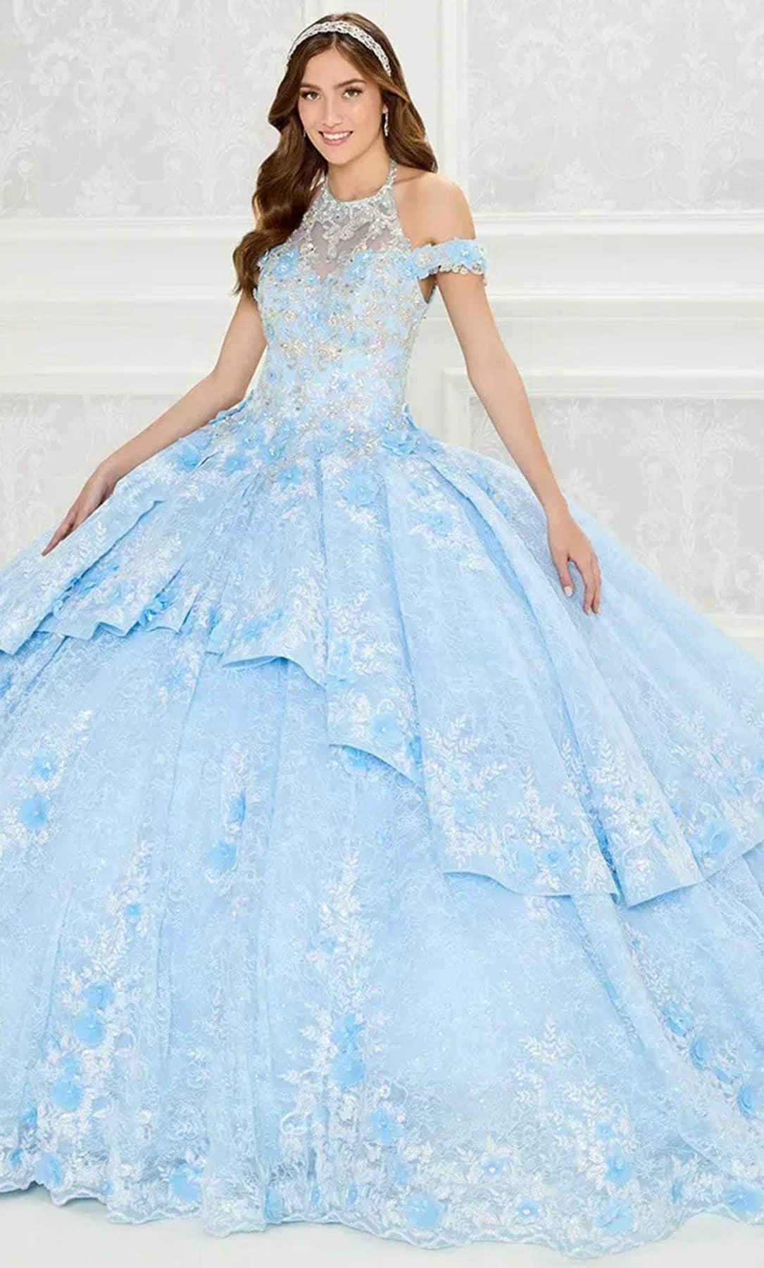 Princesa by Ariana Vara PR30089 - Tiered Ballgown