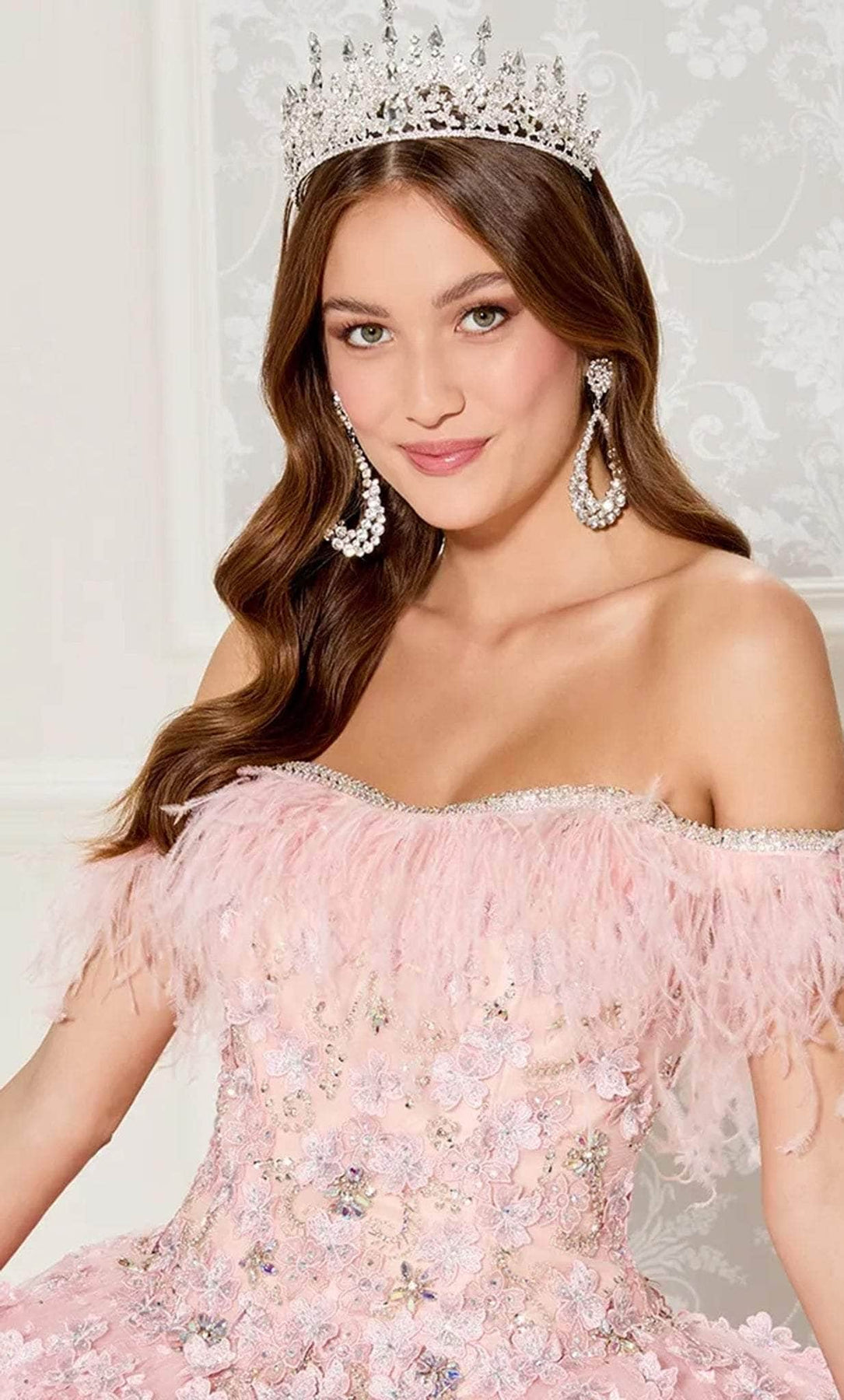 Princesa by Ariana Vara PR30115 - Feathered Ballgown