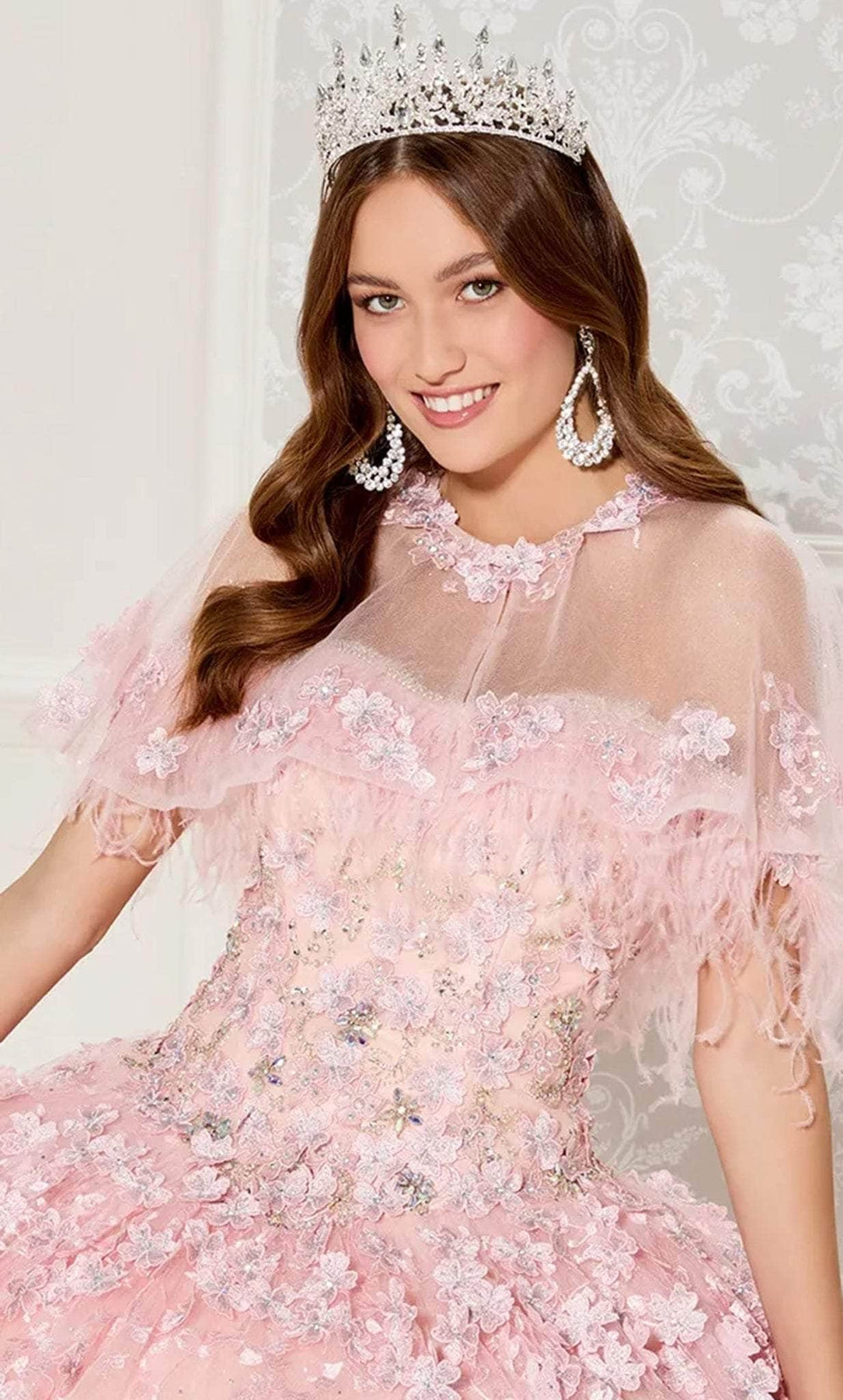 Princesa by Ariana Vara PR30115 - Feathered Ballgown