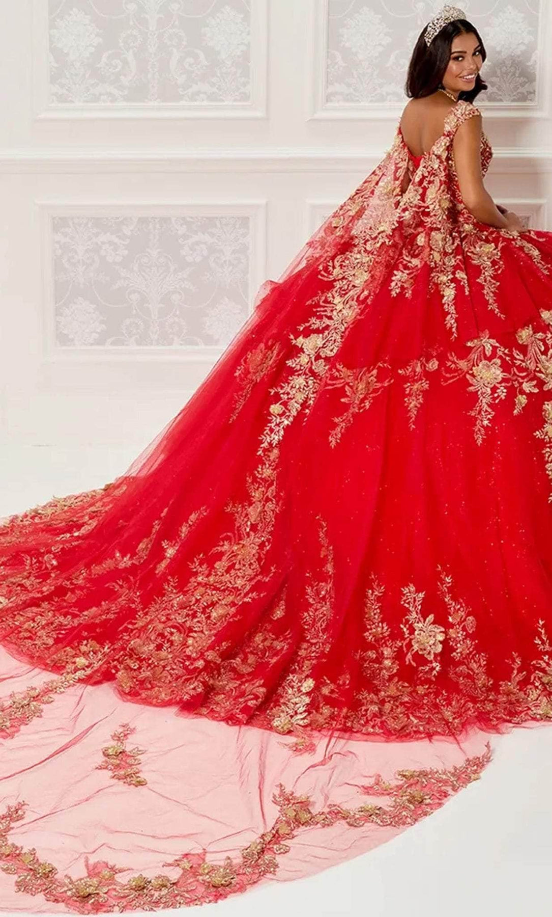 Princesa by Ariana Vara PR30119 - Appliqued Ballgown