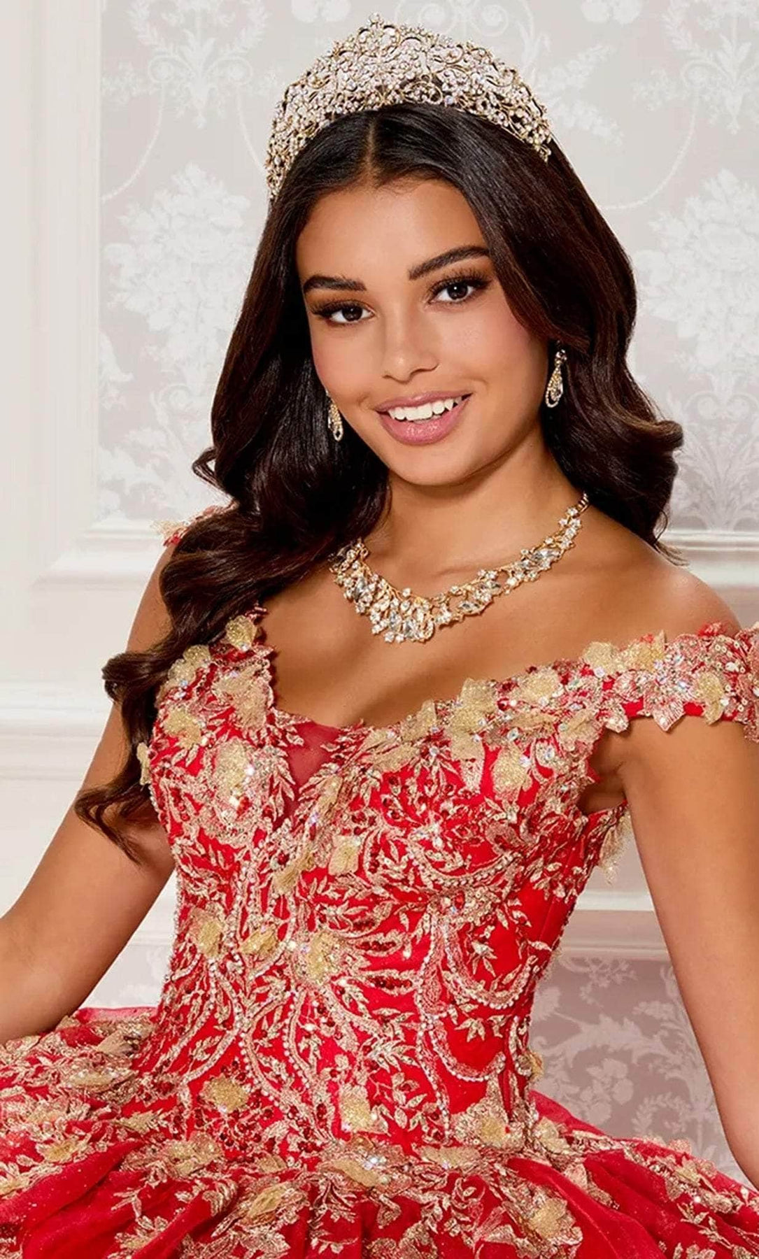 Princesa by Ariana Vara PR30119 - Appliqued Ballgown