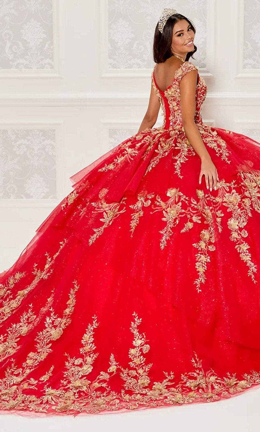 Princesa by Ariana Vara PR30119 - Appliqued Ballgown