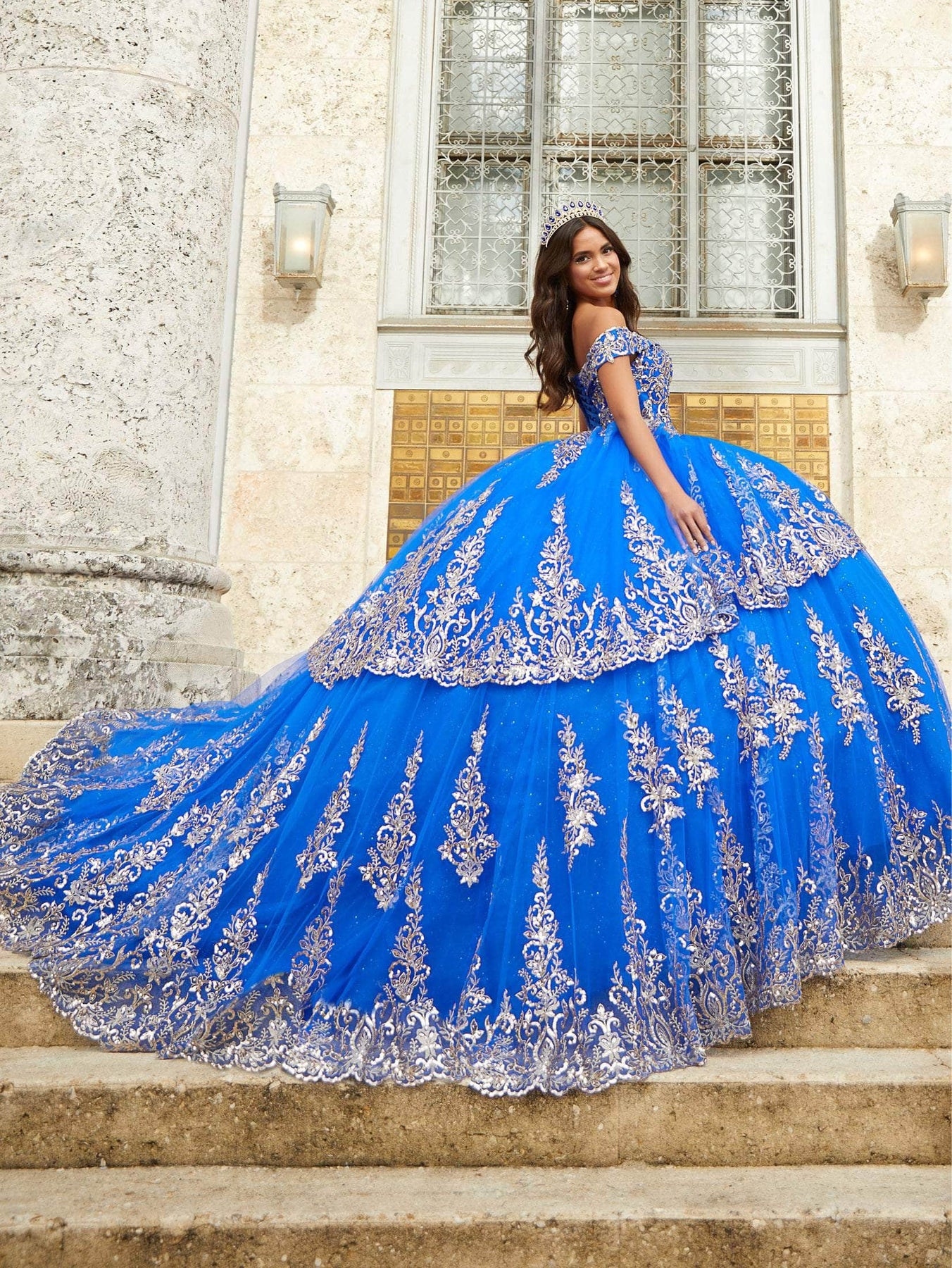 Quinceanera Collection 26023 - Off Shoulder Peplum Quinceanera Special Occasion Dress