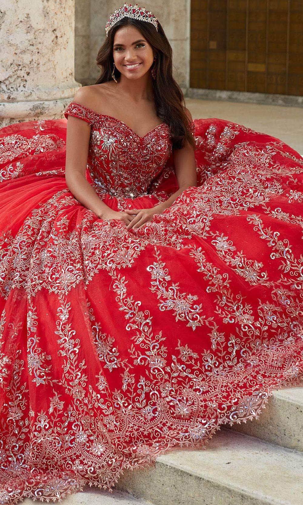 Quinceanera Collection 26031 - Off Shoulder Embellished Ballgown Quinceanera Dresses