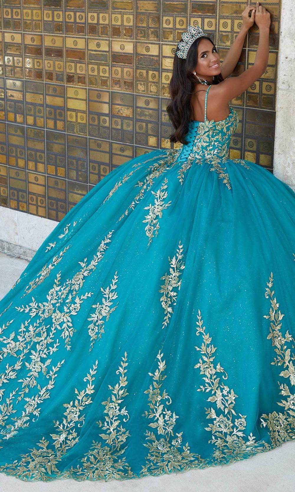 Quinceanera Collection 26035 - Beaded Strap Embellished Ballgown Special Occasion Dress