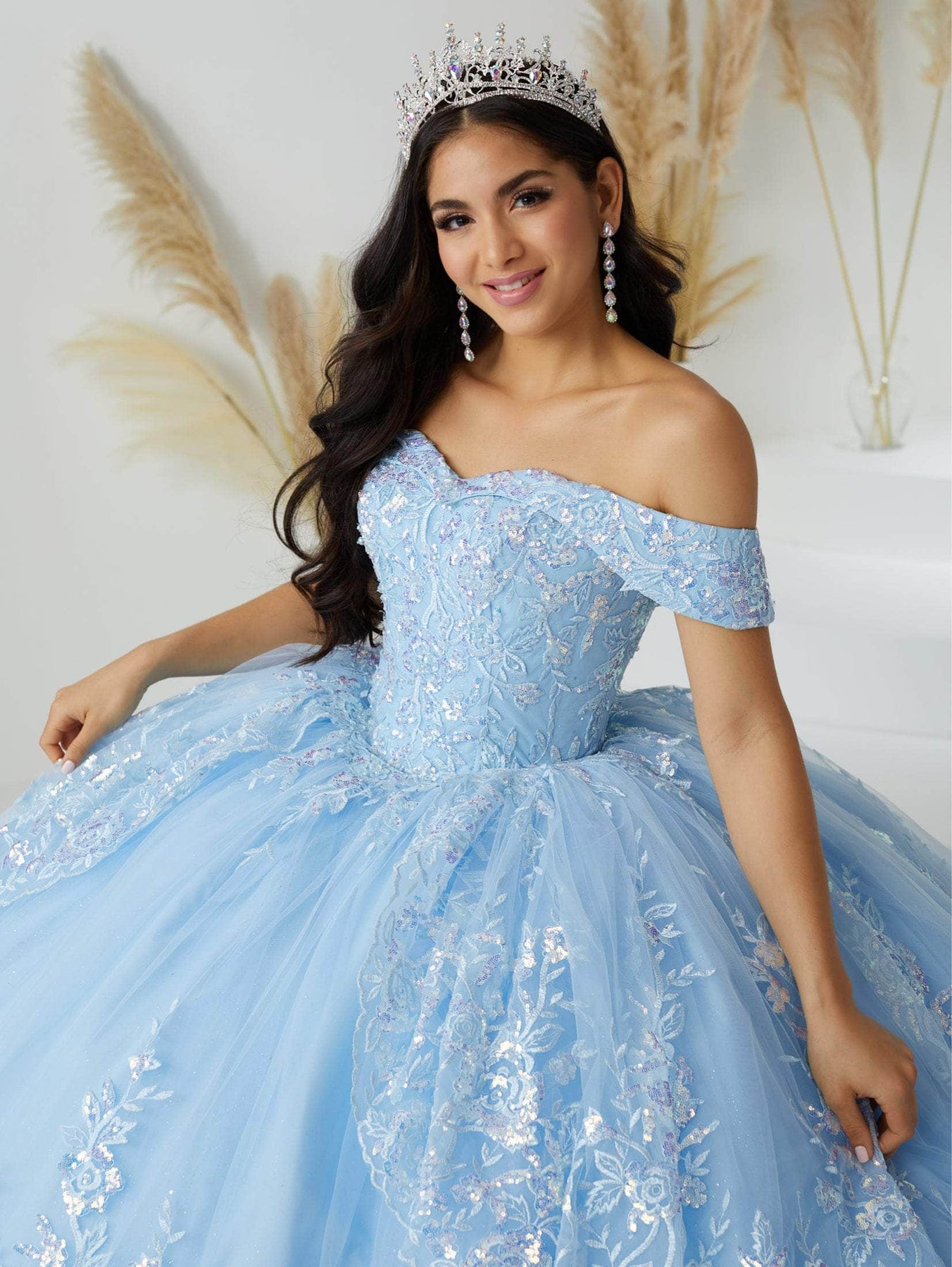 Quinceanera Collection 26037 - Tiered Overskirt Ballgown Special Occasion Dress