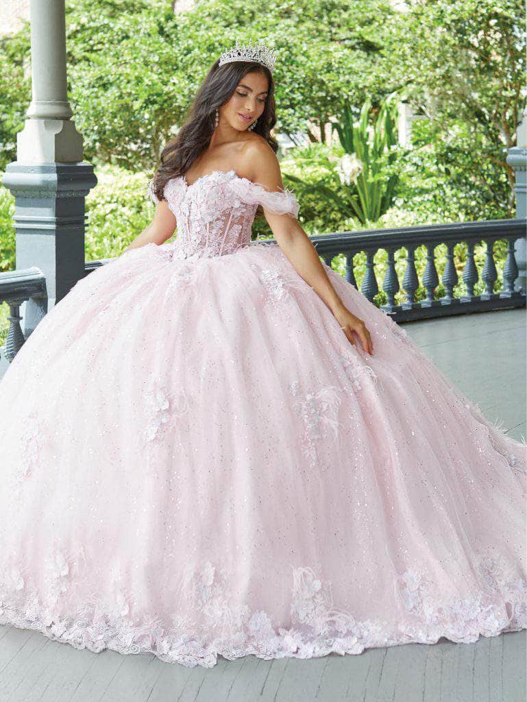 Quinceanera Collection 26047 - Laced Feathered Quinceanera Dress Special Occasion Dress