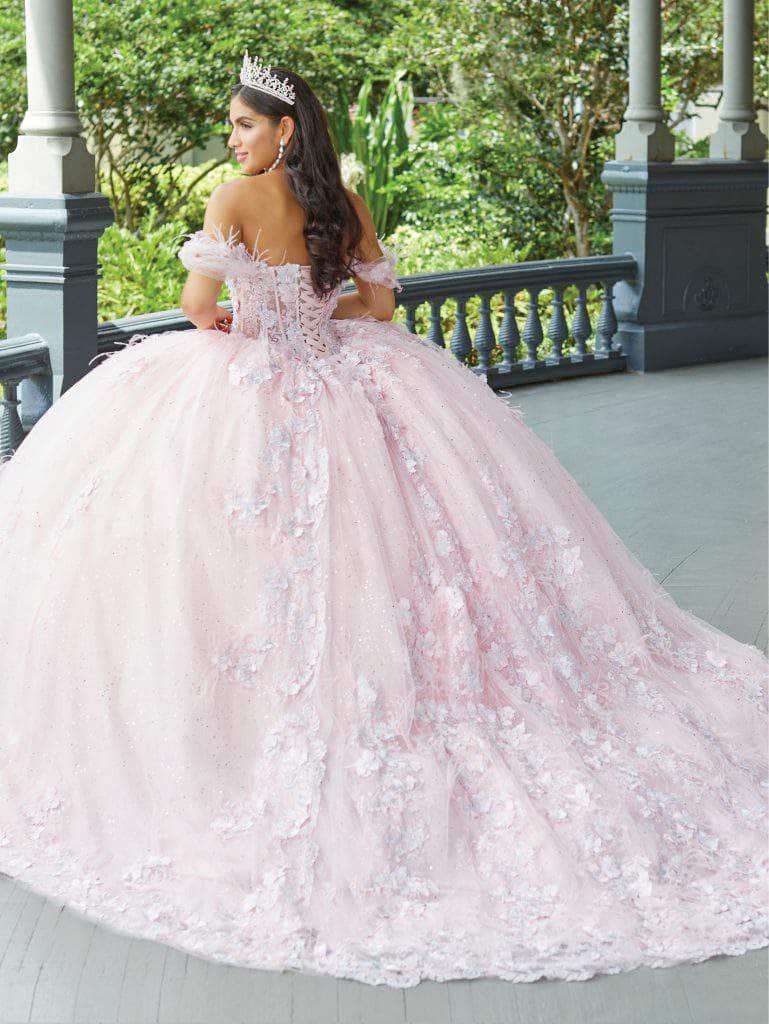 Quinceanera Collection 26047 - Laced Feathered Quinceanera Dress Special Occasion Dress