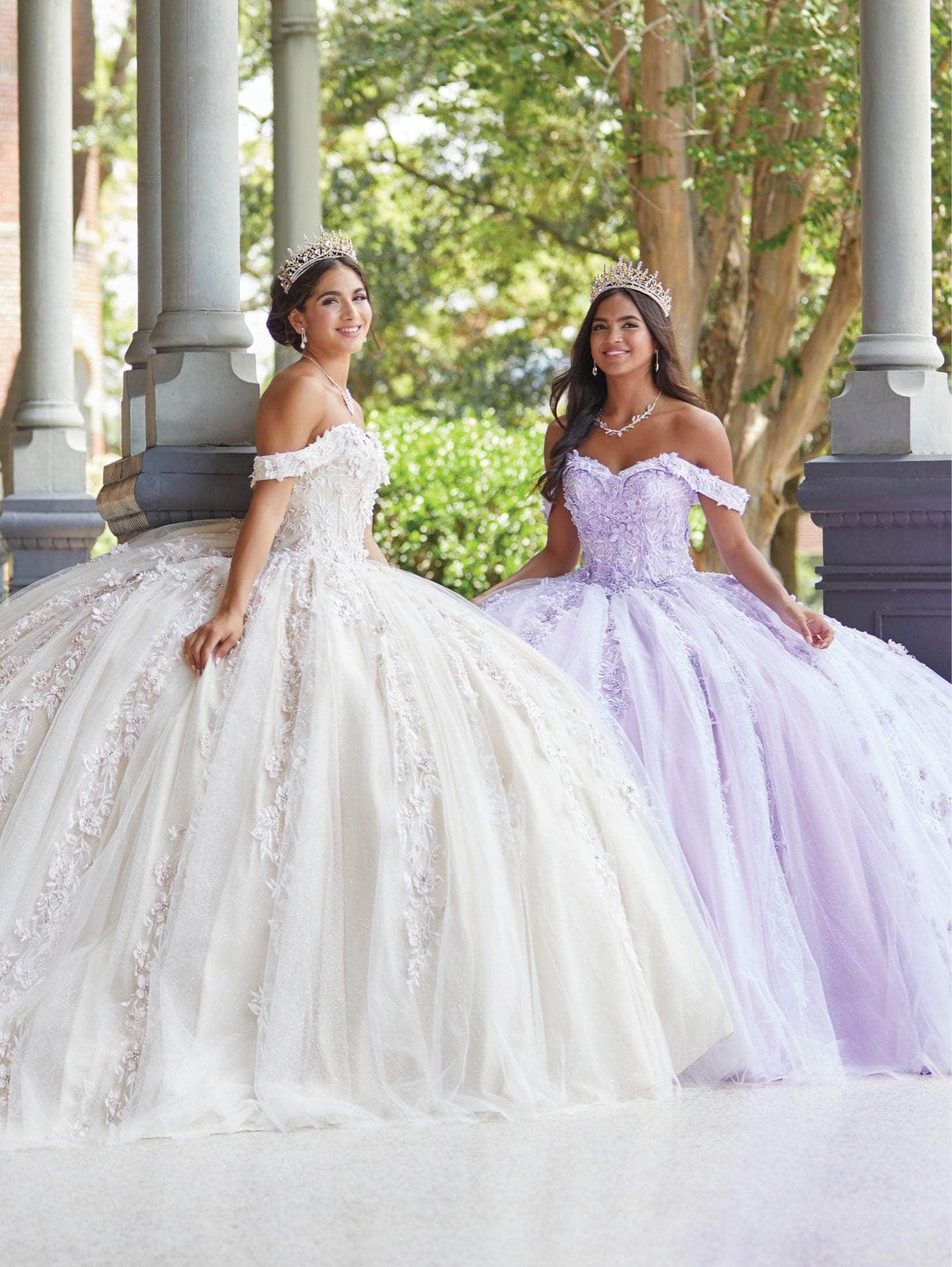 Quinceanera Collection 26049 - Sweetheart Off Shoulder Floral Ballgown Special Occasion Dress