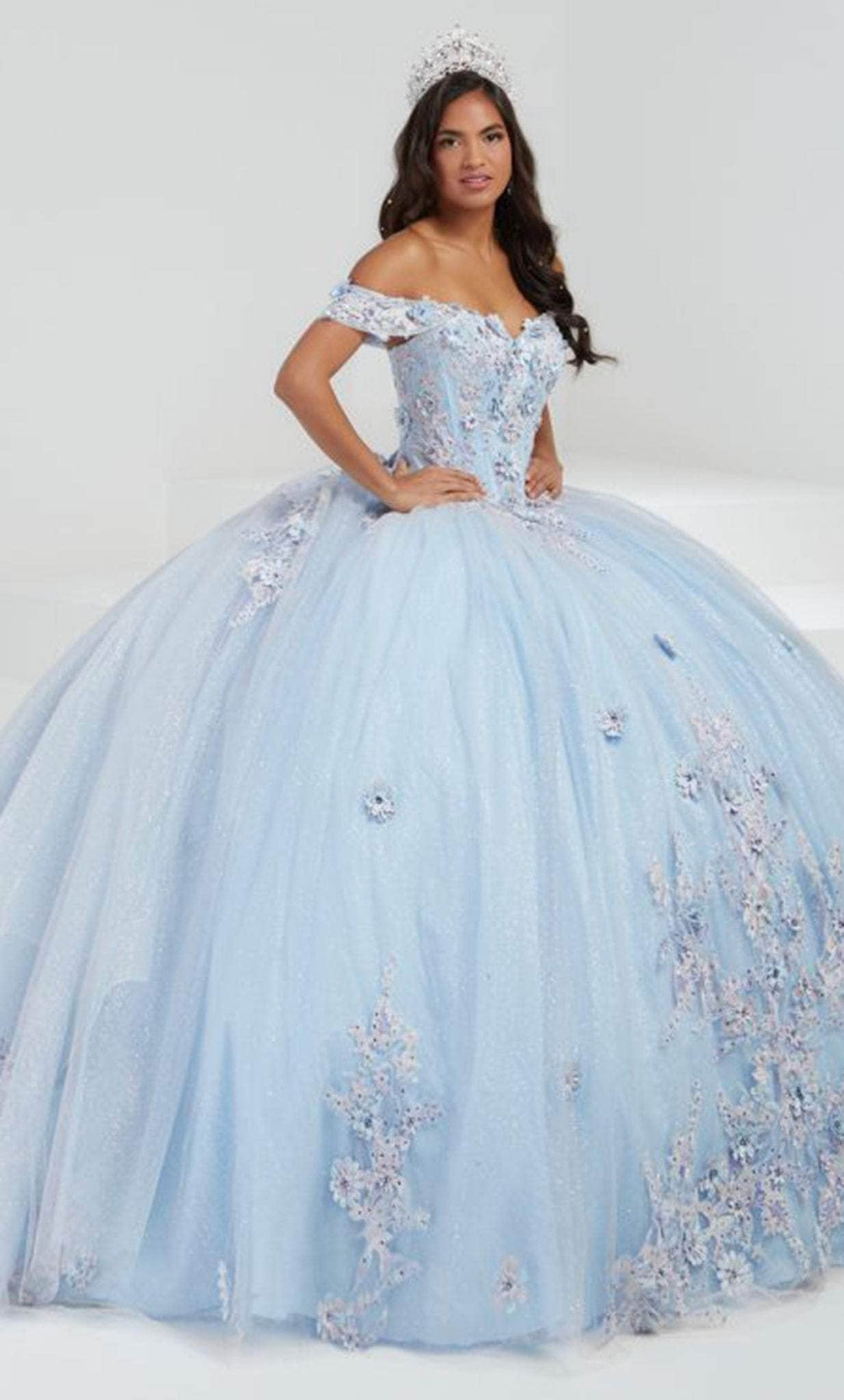 Quinceanera Collection 26055 - Embellished Off-Shoulder Ballgown Quinceanera Dresses