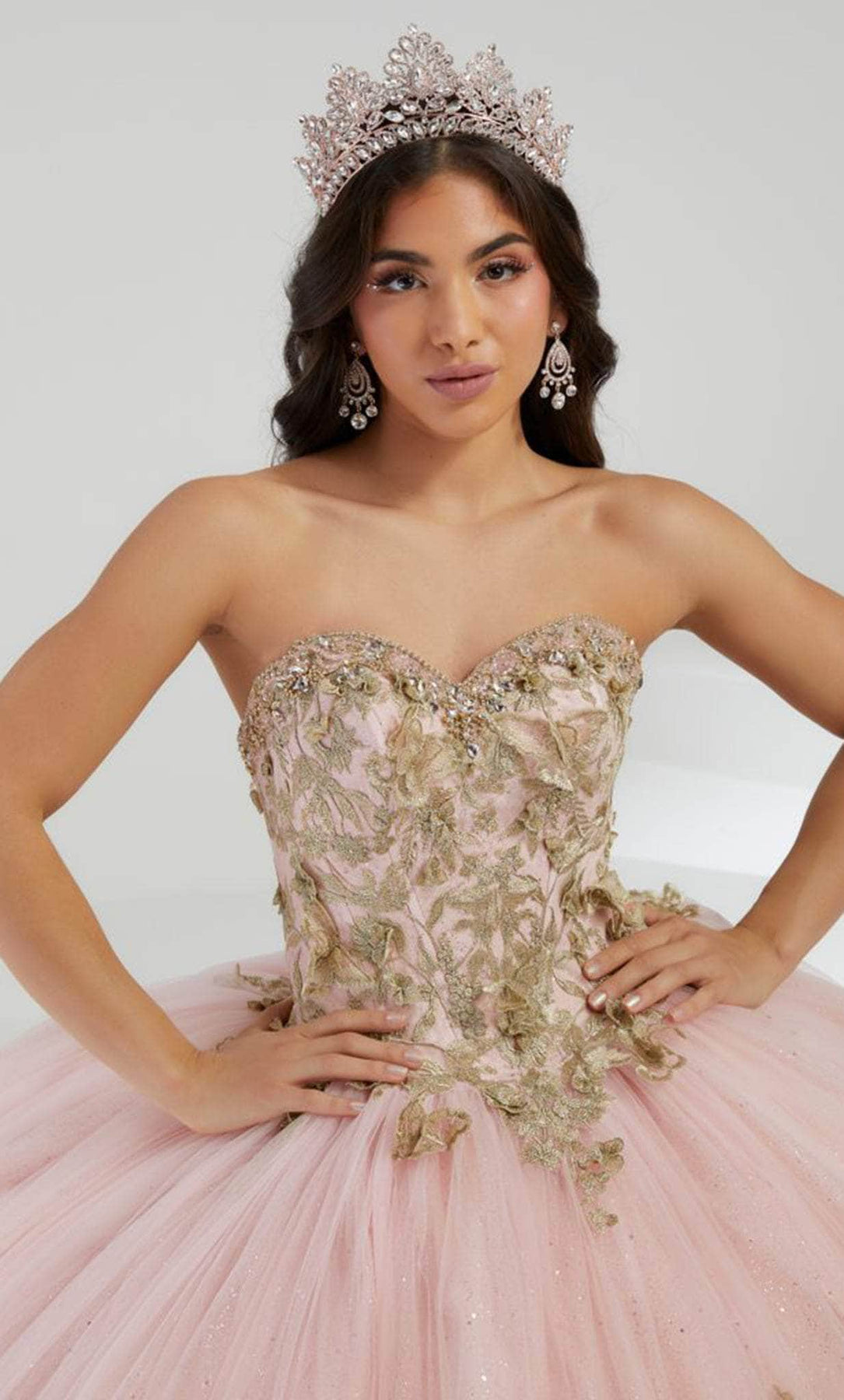 Quinceanera Collection 26056 - Off-Shoulder Embellished Ballgown Ball Gowns