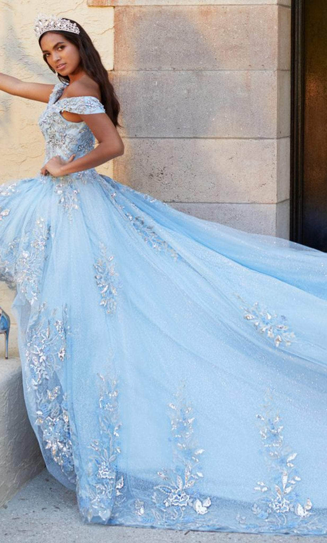 Quinceanera Collection 26058 - Beaded Off-Shoulder Ballgown Quinceanera Dresses