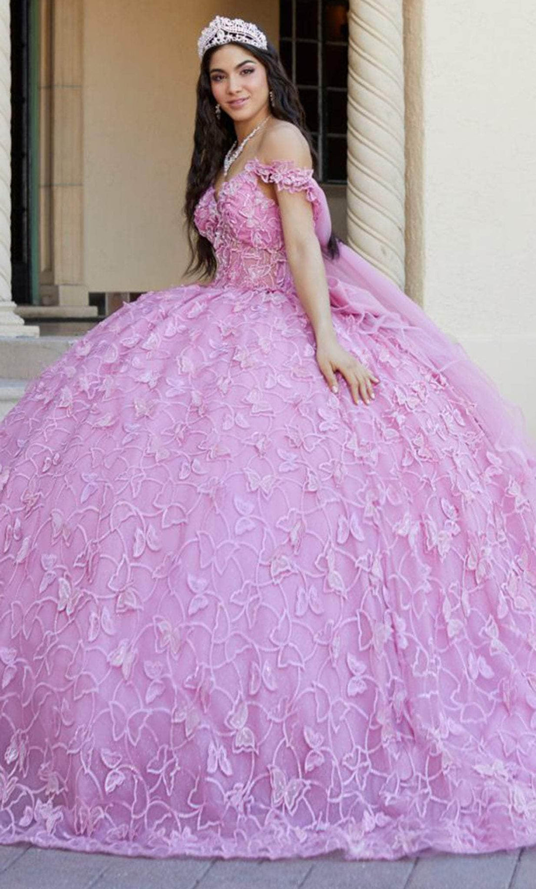 Quinceanera Collection 26062 - Sweetheart Embroidered Ballgown Ball Gowns 0 / Rose
