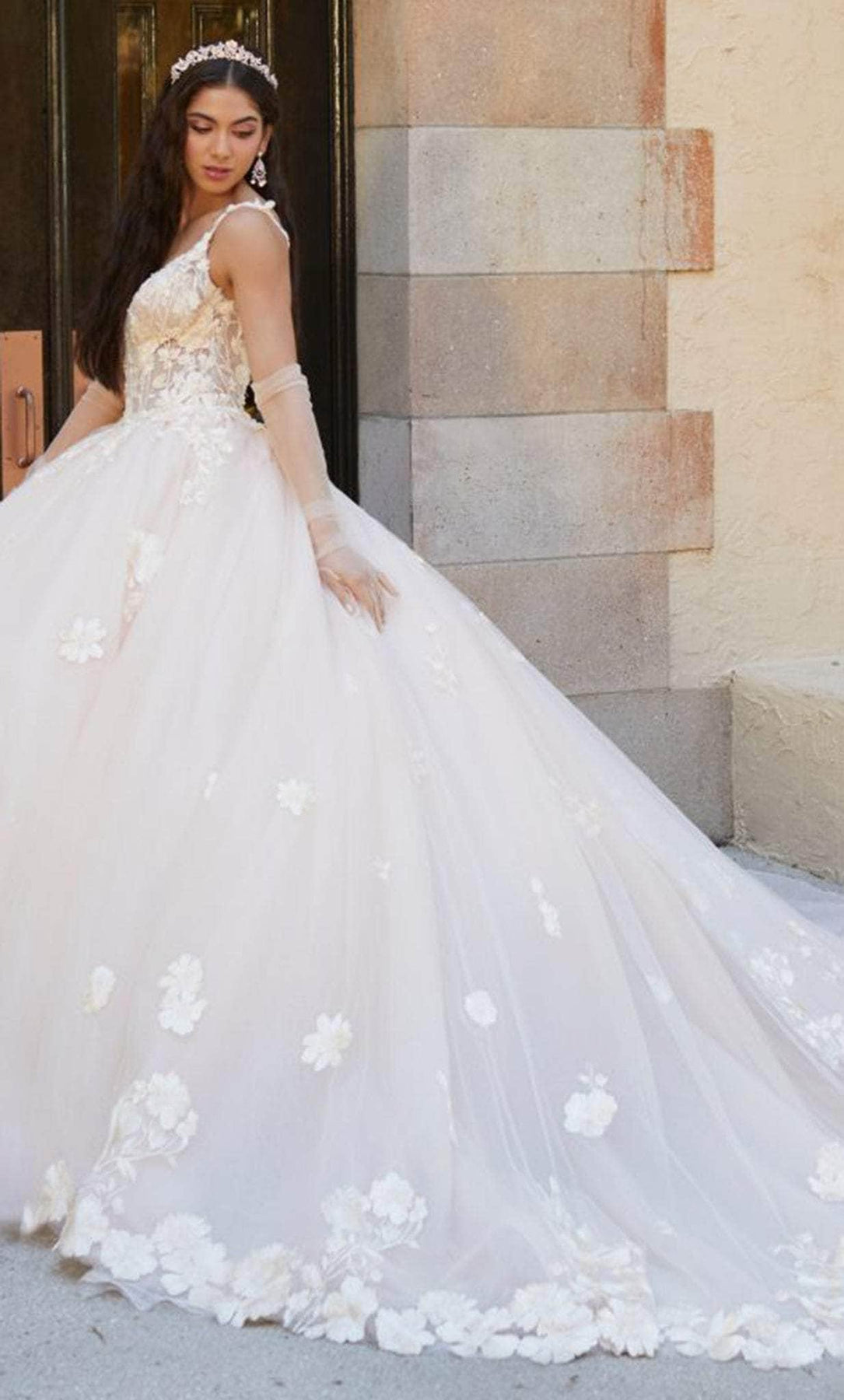 Quinceanera Collection 26064 - Lace Appliqué Sleeveless Ballgown Quinceanera Dresses