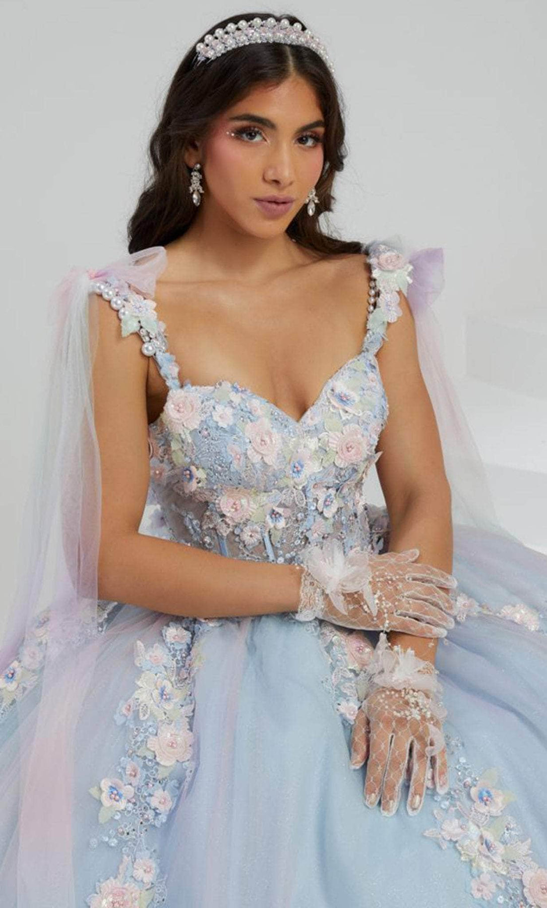 Quinceanera Collection 26067 - Floral Appliqued Ball Gown Quinceanera Dresses