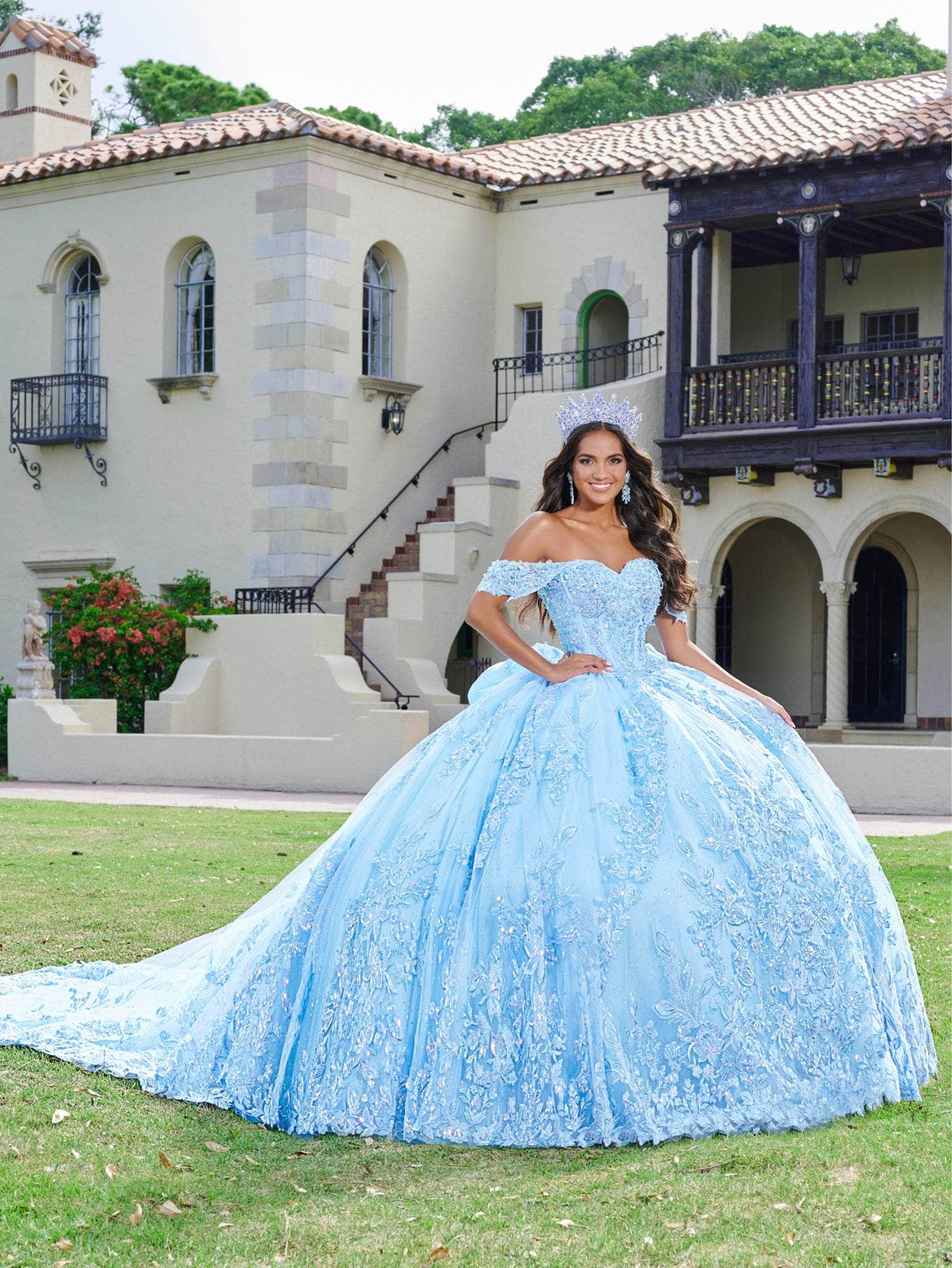 Quinceanera Collection 26072 - Floral Lace Sweetheart Ballgown Special Occasion Dress