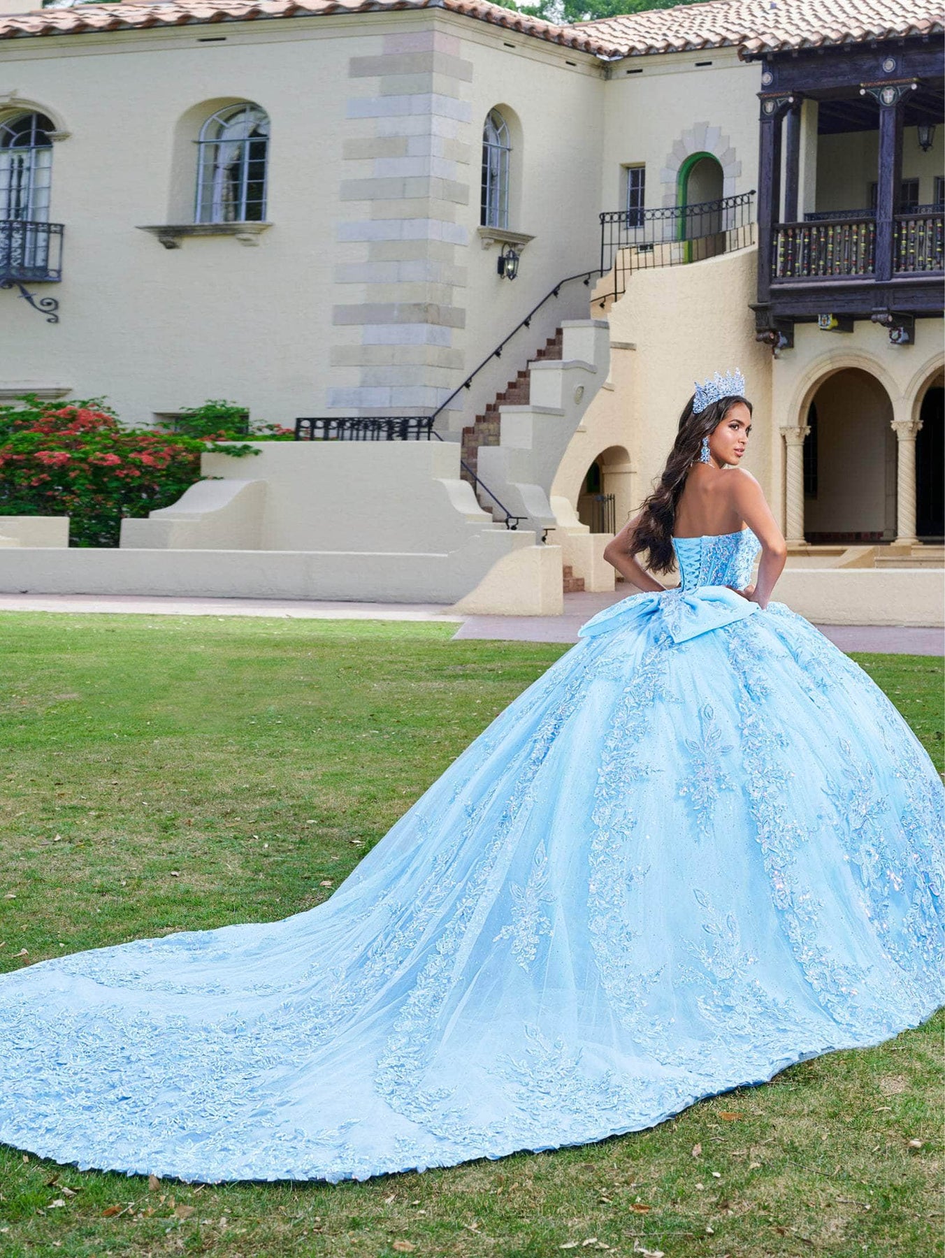 Quinceanera Collection 26072 - Floral Lace Sweetheart Ballgown Special Occasion Dress
