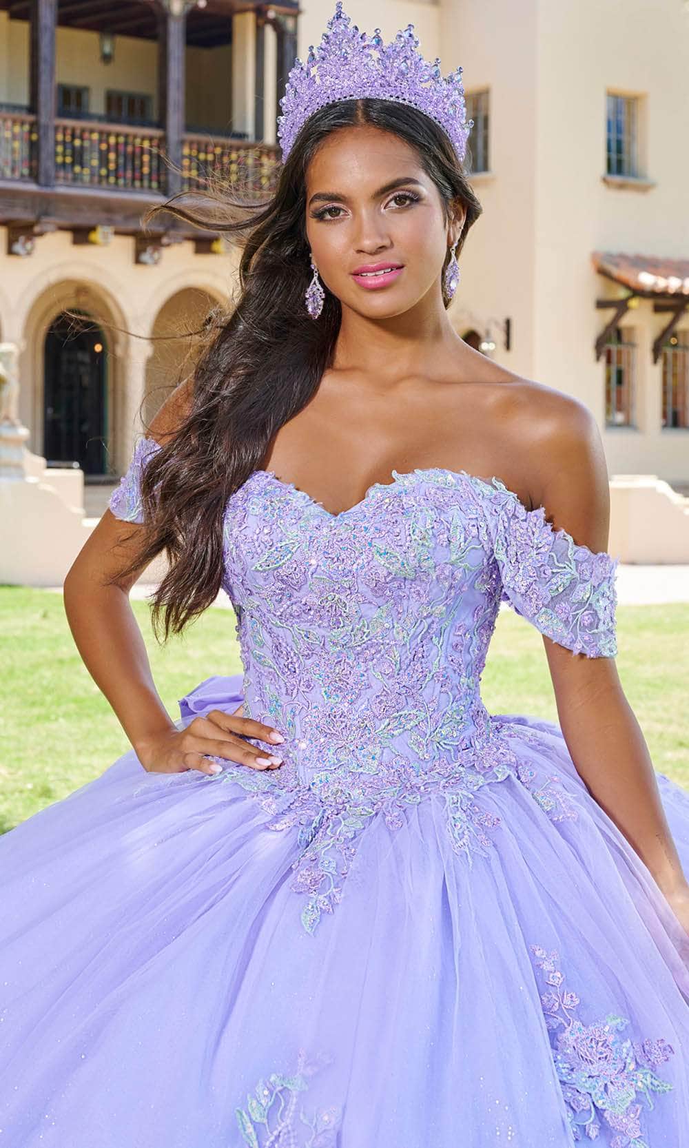 Quinceanera Collection 26078 - Lace Applique Off-Shoulder Ballgown Ball Gowns