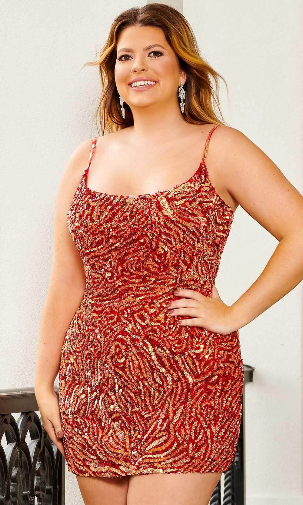 Rachel Allan 40183 - Scoop Fitted Sequin Cocktail Dress Cocktail Dress