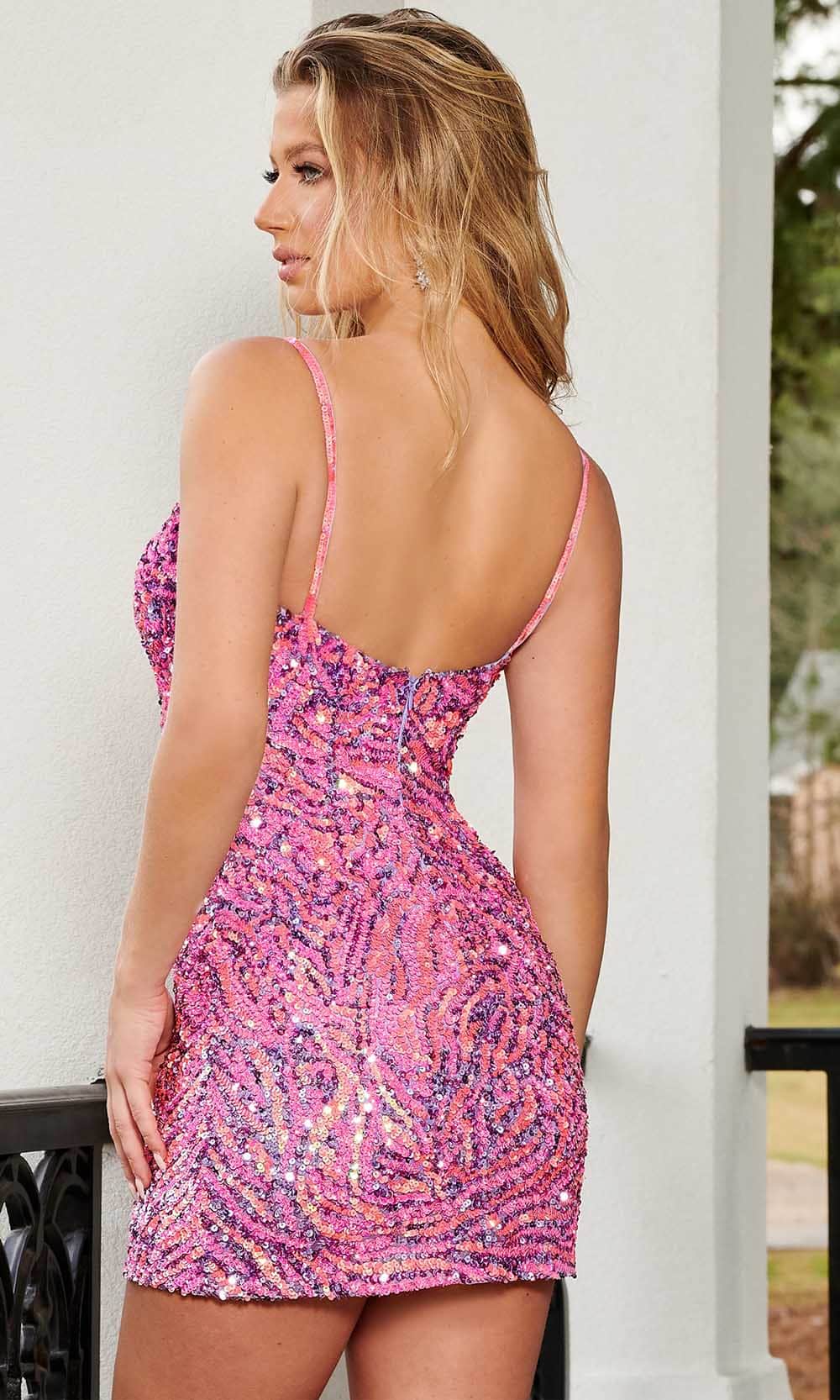 Rachel Allan 40183 - Scoop Fitted Sequin Cocktail Dress Cocktail Dress