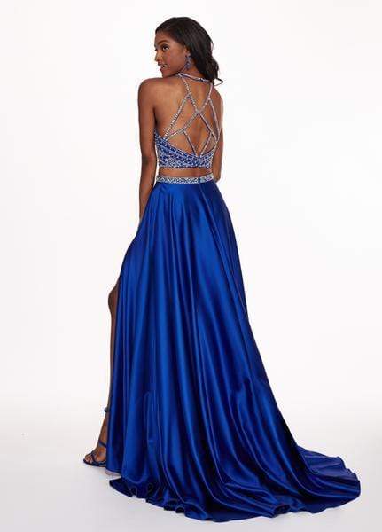 Rachel Allan - 6497 Beaded Ornate Two-Piece Satin Gown Prom Dresses