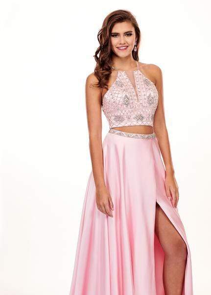 Rachel Allan - 6497 Beaded Ornate Two-Piece Satin Gown Prom Dresses