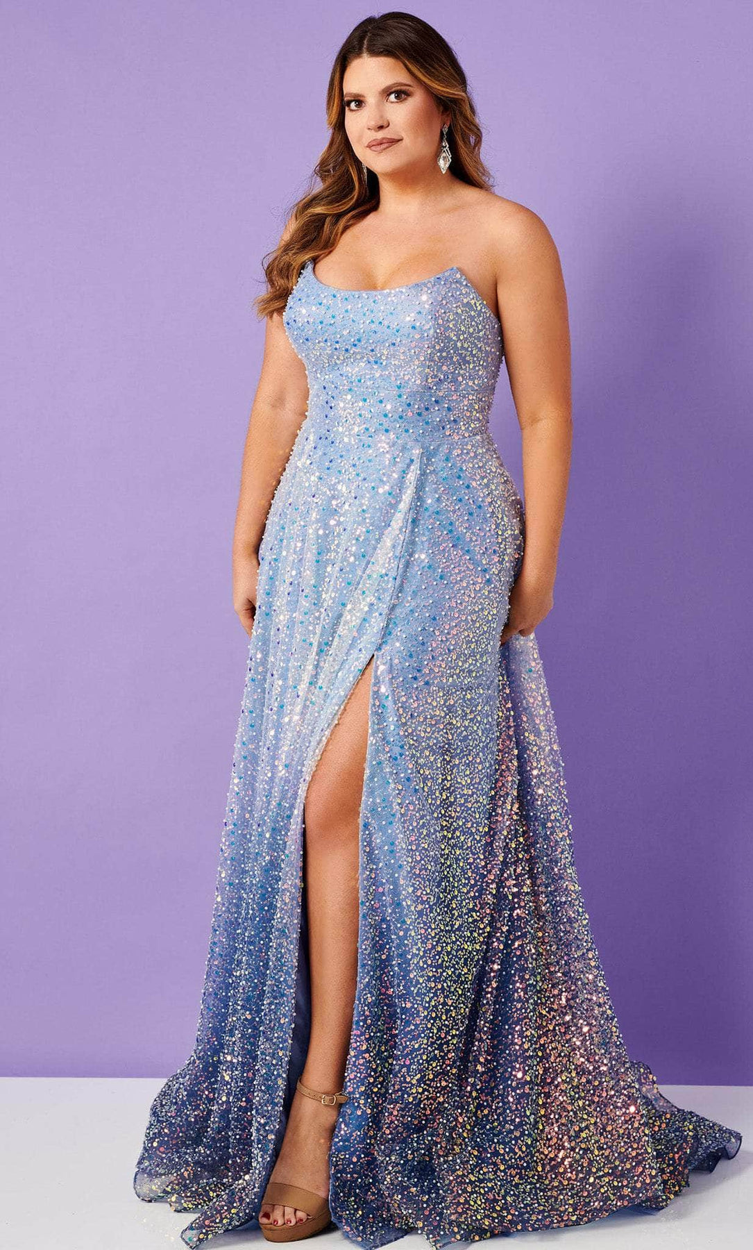 Rachel Allan 70292W - A-line Dress