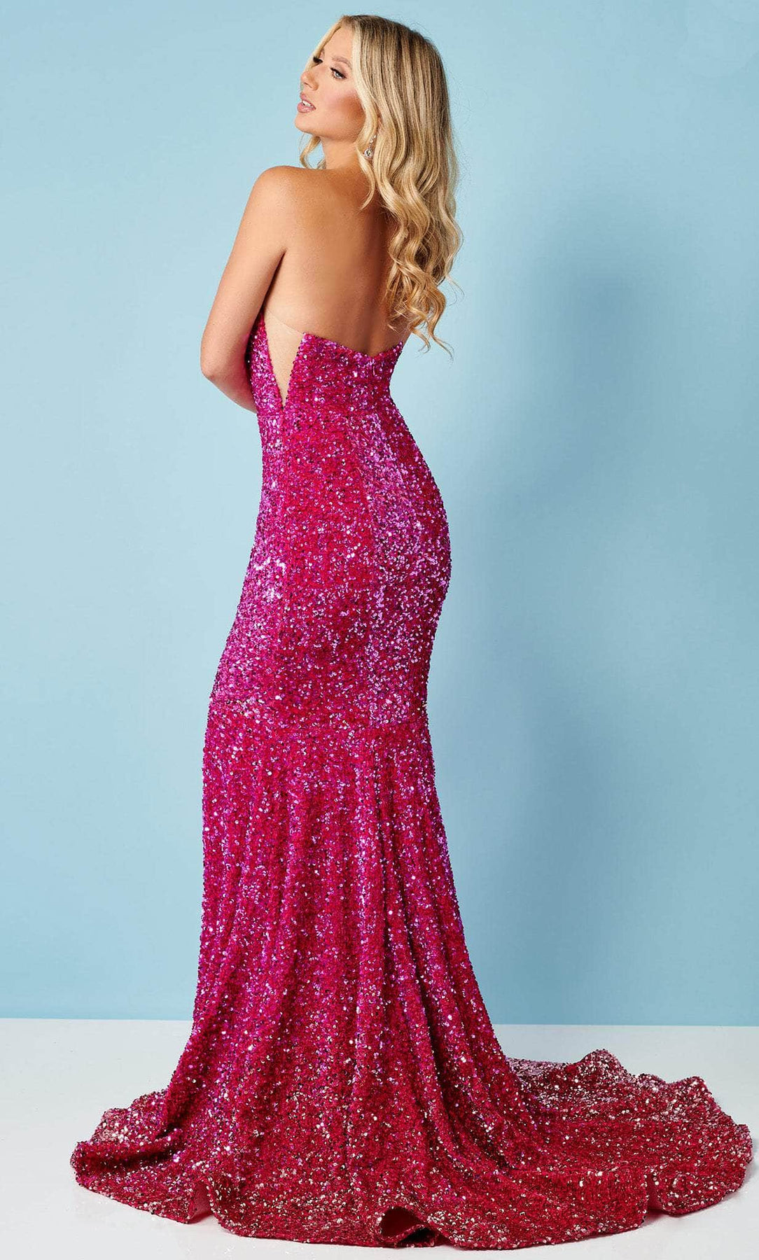 Rachel Allan 70293W - Strapless Ombre Prom Dress Special Occasion Dress