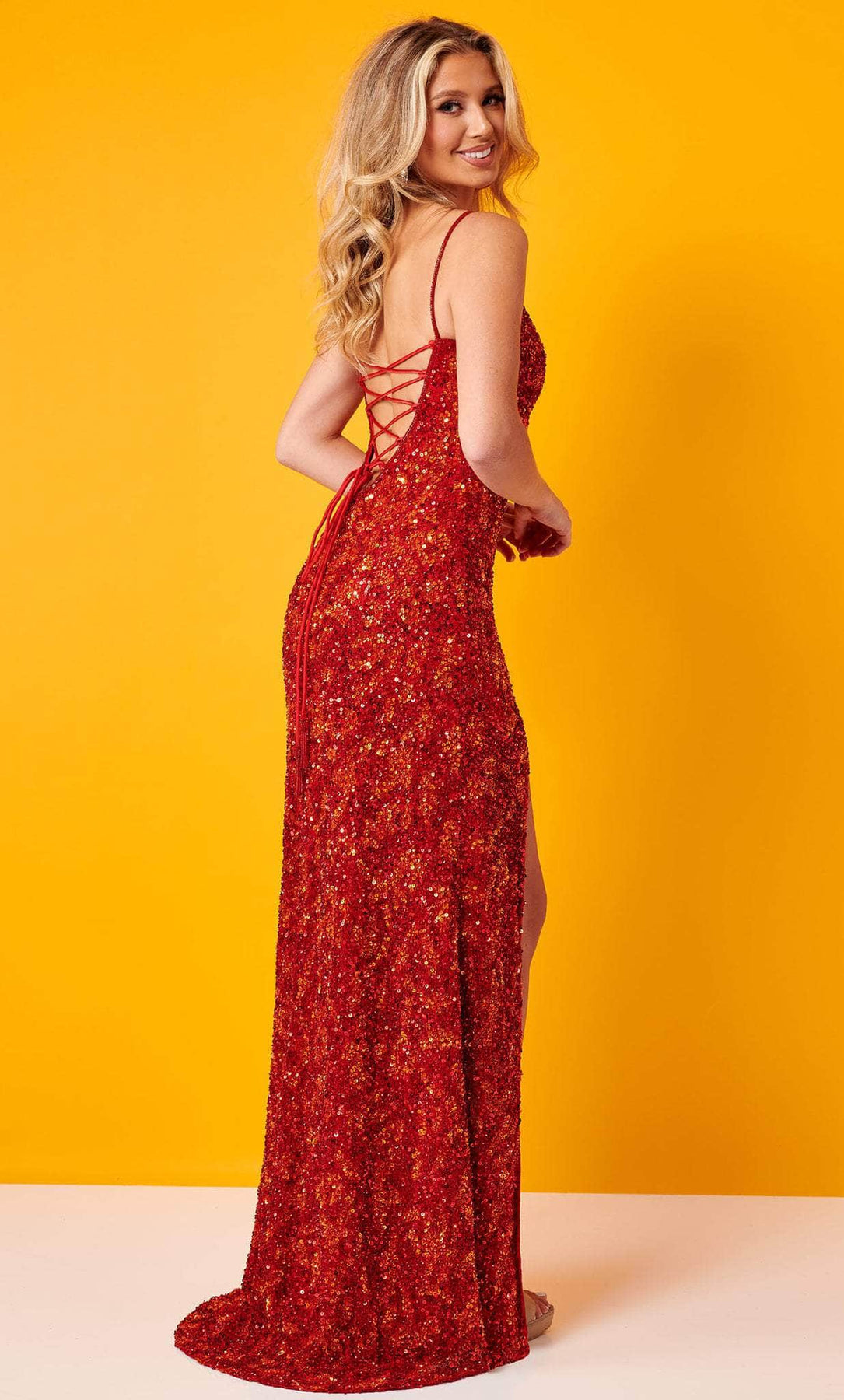 Rachel Allan 70424 - Strappy Open Back Gown