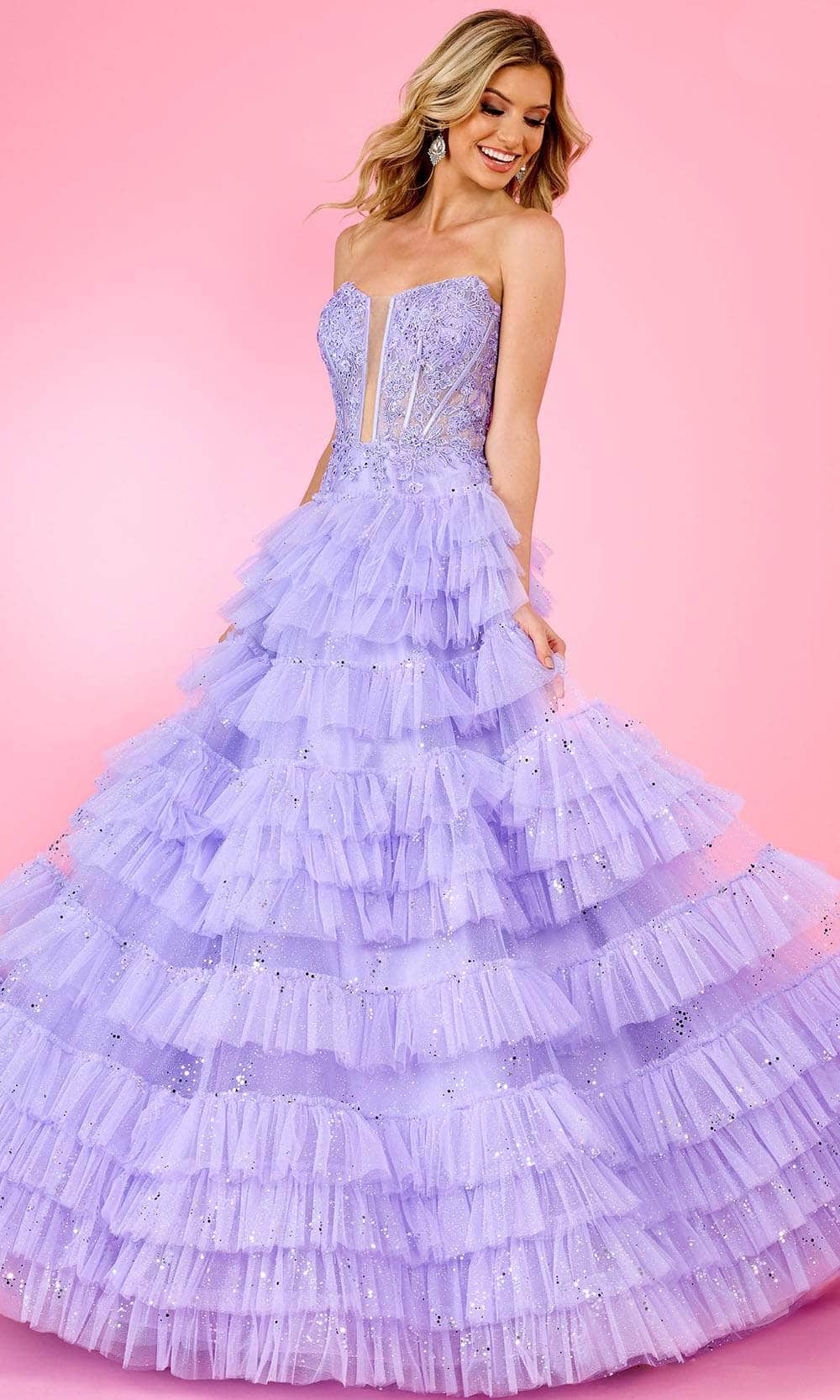 Rachel Allan 70675 - Floral Embroidered Ballgown