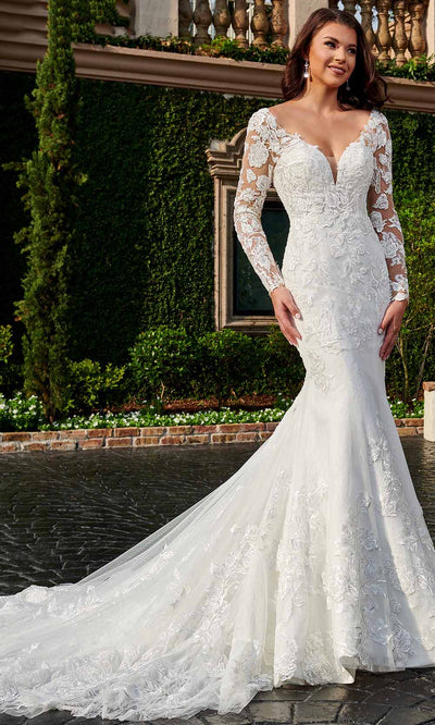 Rachel Allan Bridal Rb3155 - Beading Detail Bridal Gown 0 / White