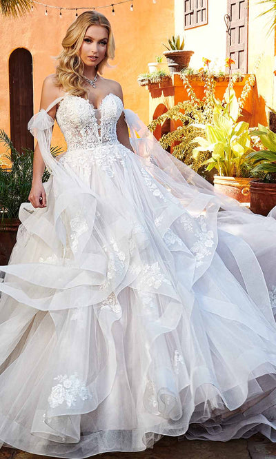 Rachel Allan Bridal Rb3163 - Illusion Bodice Bridal Gown 0 / Ivory