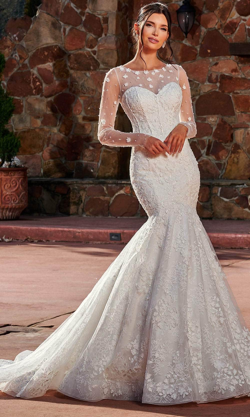 mermaid dress with tulle overlay Red Mermaid Prom Dress with Tulle Overskirt,Stunning Evening Dress,PD00422, US16 / Rose Gold