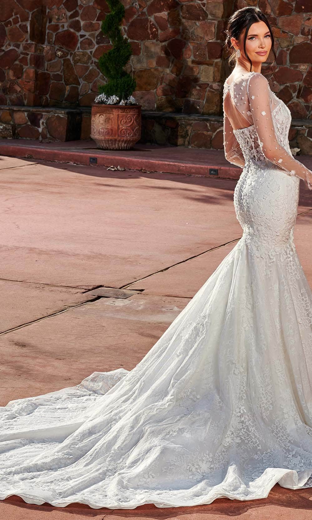 Rachel Allan Bridal Rb3165 - Tulle Overlay Bridal Gown