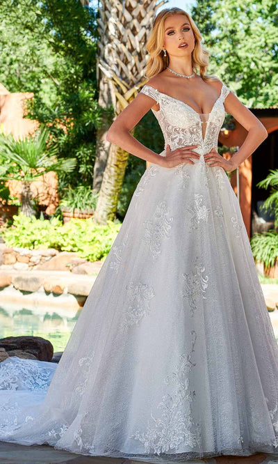 Rachel Allan Bridal Rb4143 - Lace Applique Bridal Gown 0 / Ivory