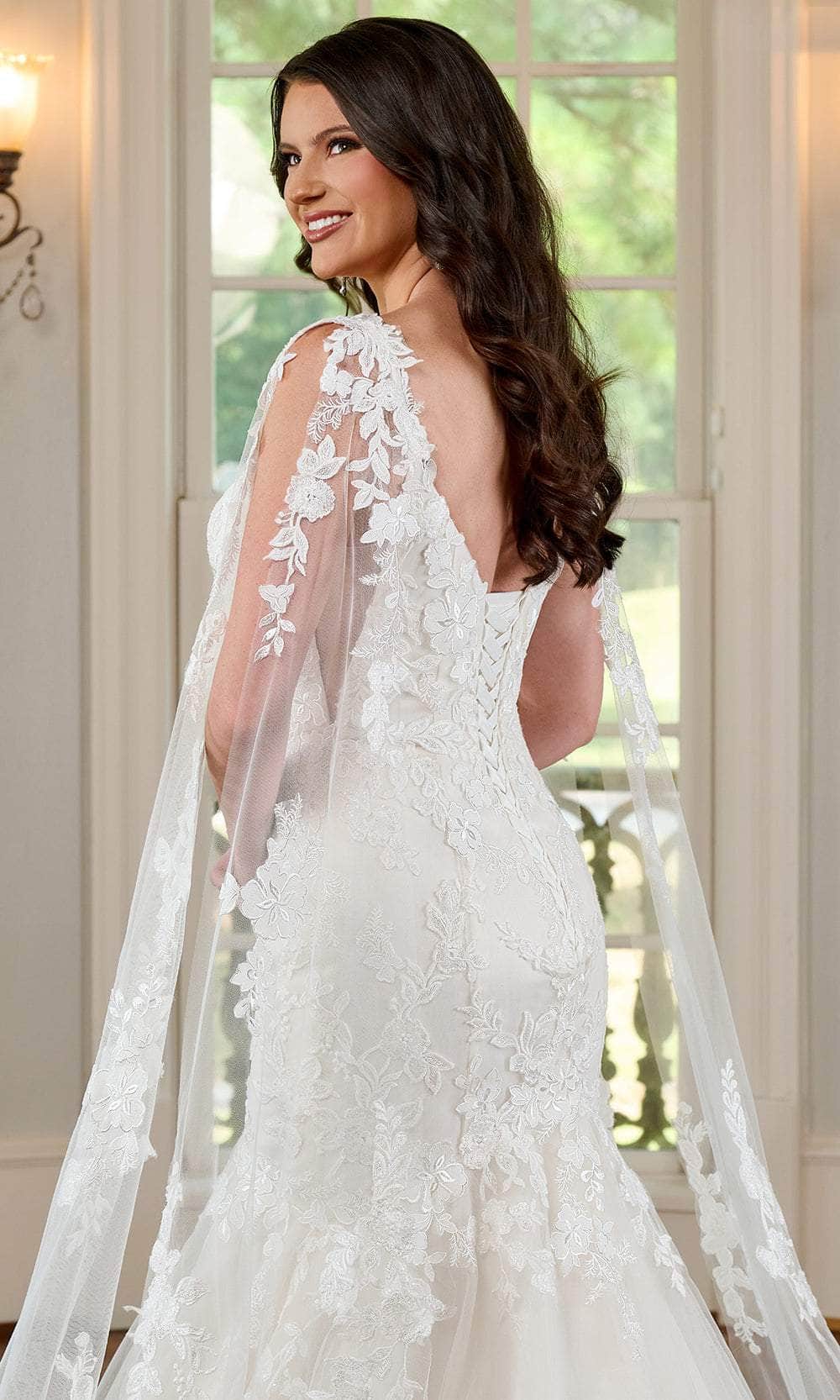 Rachel Allan RB4174 - Floral Embroidered Bridal Gown