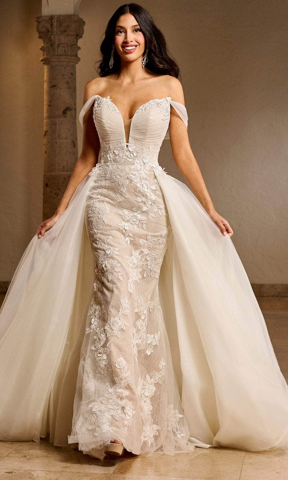 Rachel Allan RB5039 - Off Shoulder Lace Bridal Gown Rachel Allan RB5039 - Off Shoulder Lace Bridal Gown