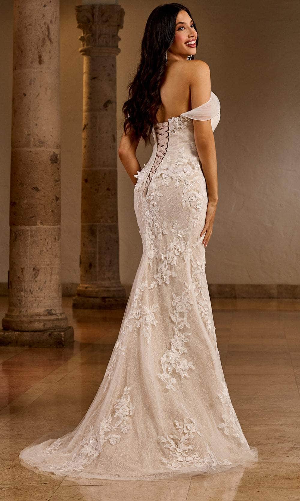 Rachel Allan RB5039 - Off Shoulder Lace Bridal Gown