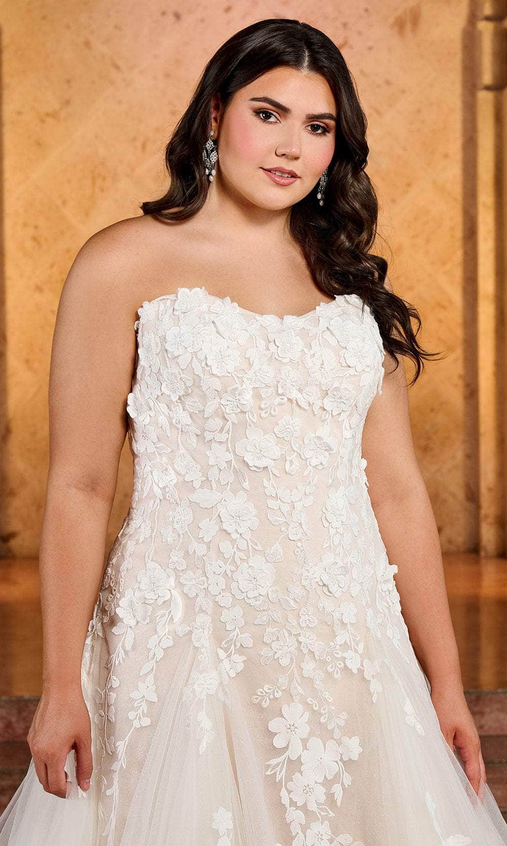 Rachel Allan RB5042 - Strapless Scoop Neck Gown