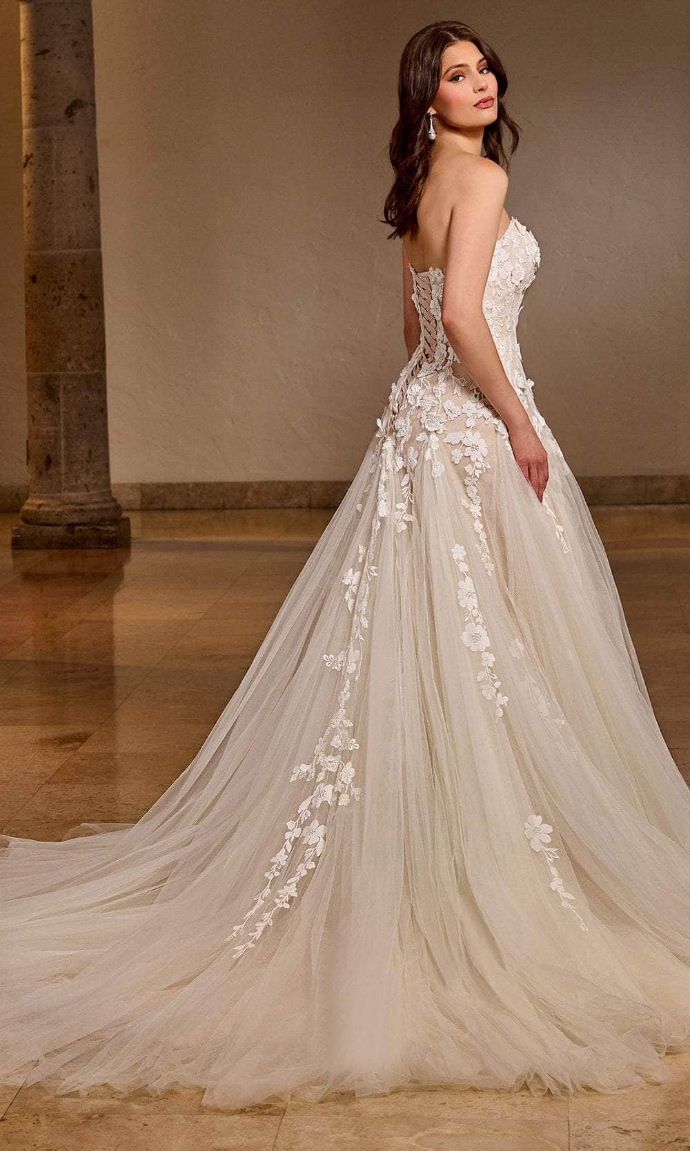 Rachel Allan RB5042 - Strapless Scoop Neck Gown