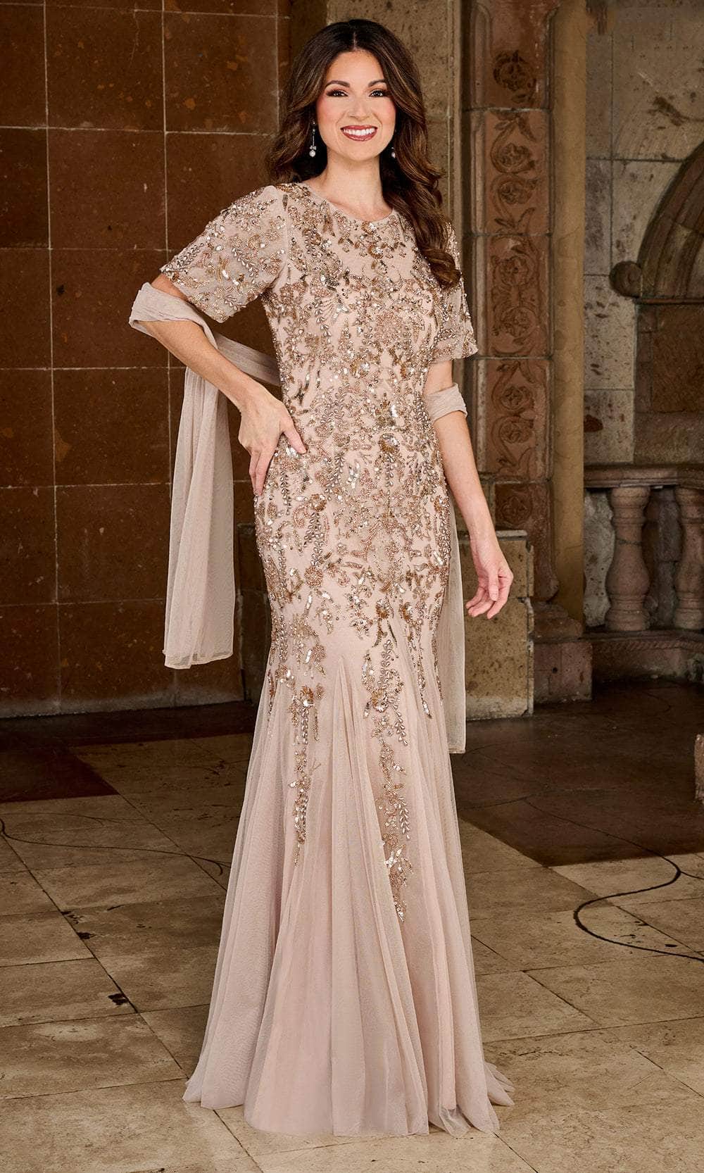 rose gold long sleeve mermaid dress Glamrae Plus Size Elegant Champagne Sequin Sheer Long Sleeve Mermaid Formal Dress,Rose Gold Winter Formal Party Prom,Luxurious Applique Wedding Gala Gown