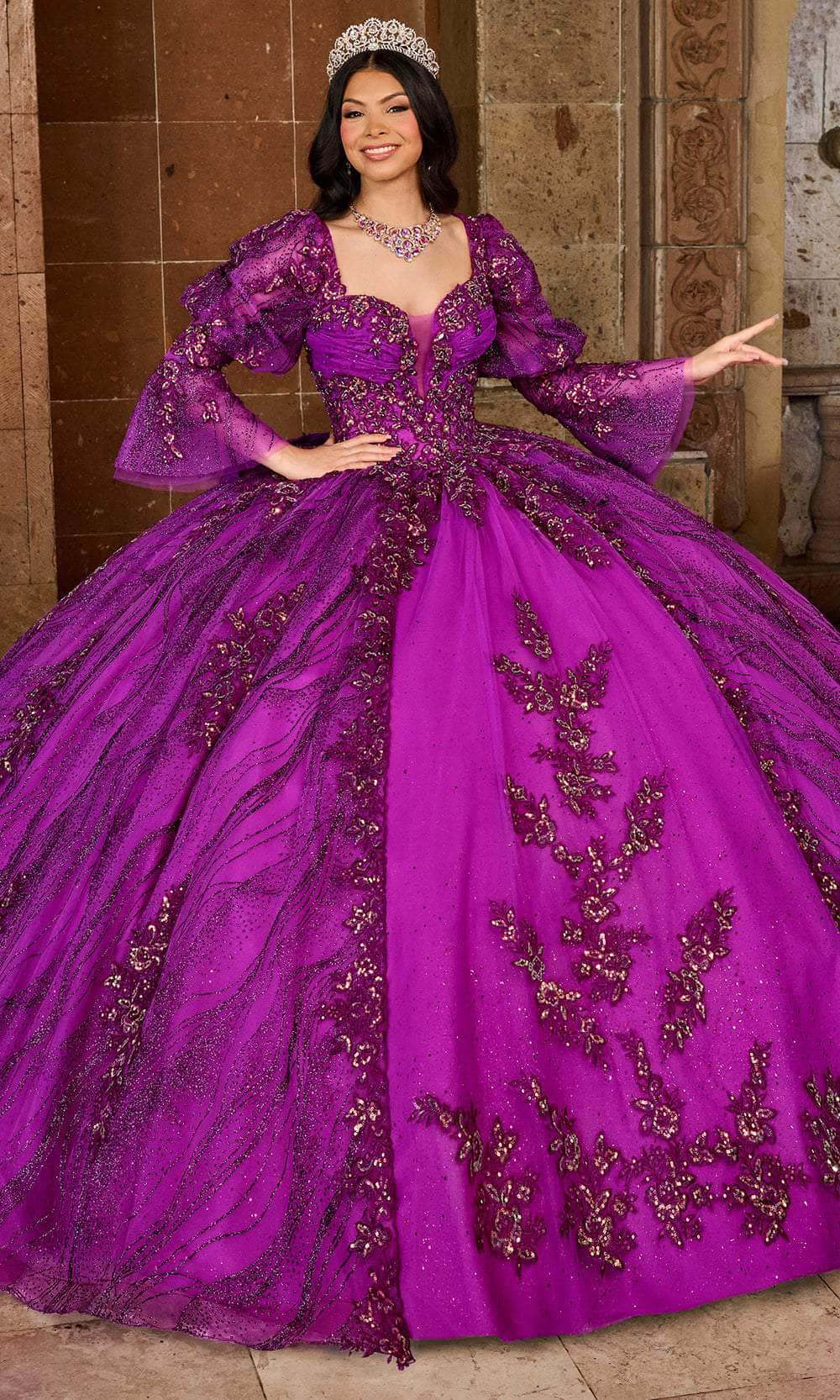 Rachel Allan RQ1135 - Sweetheart Embroidered Ballgown